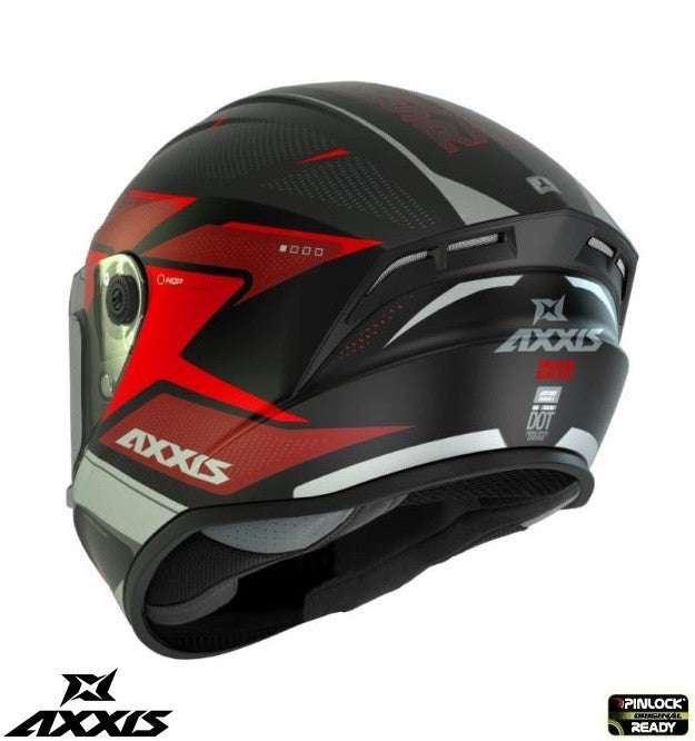 Casca integrala Axxis model Draken S Sunray B5 rosu fluor lucios - tip viziera: MT-V-18C