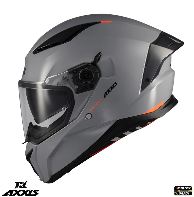 Casca integrala Axxis Panther SV A12 gri lucios (ochelari soare integrati) - tip viziera: MT-V-31 - DKS429