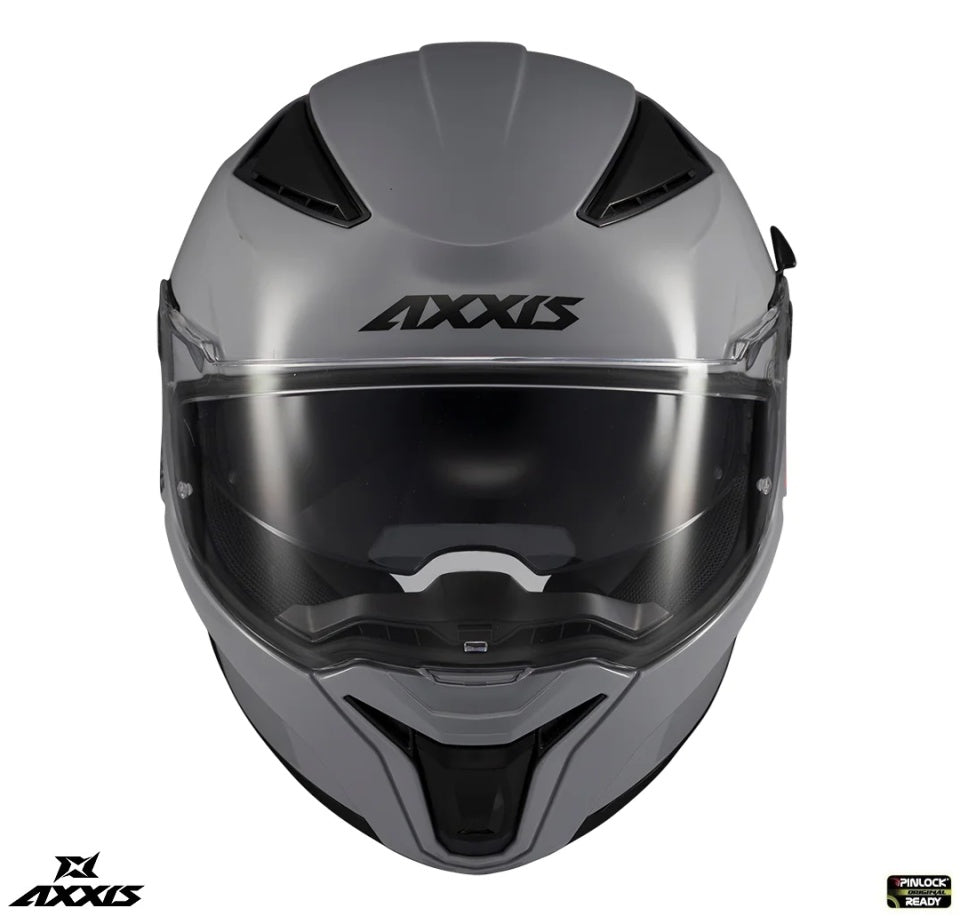 Casca integrala Axxis Panther SV A12 gri lucios (ochelari soare integrati) - tip viziera: MT-V-31 - DKS429