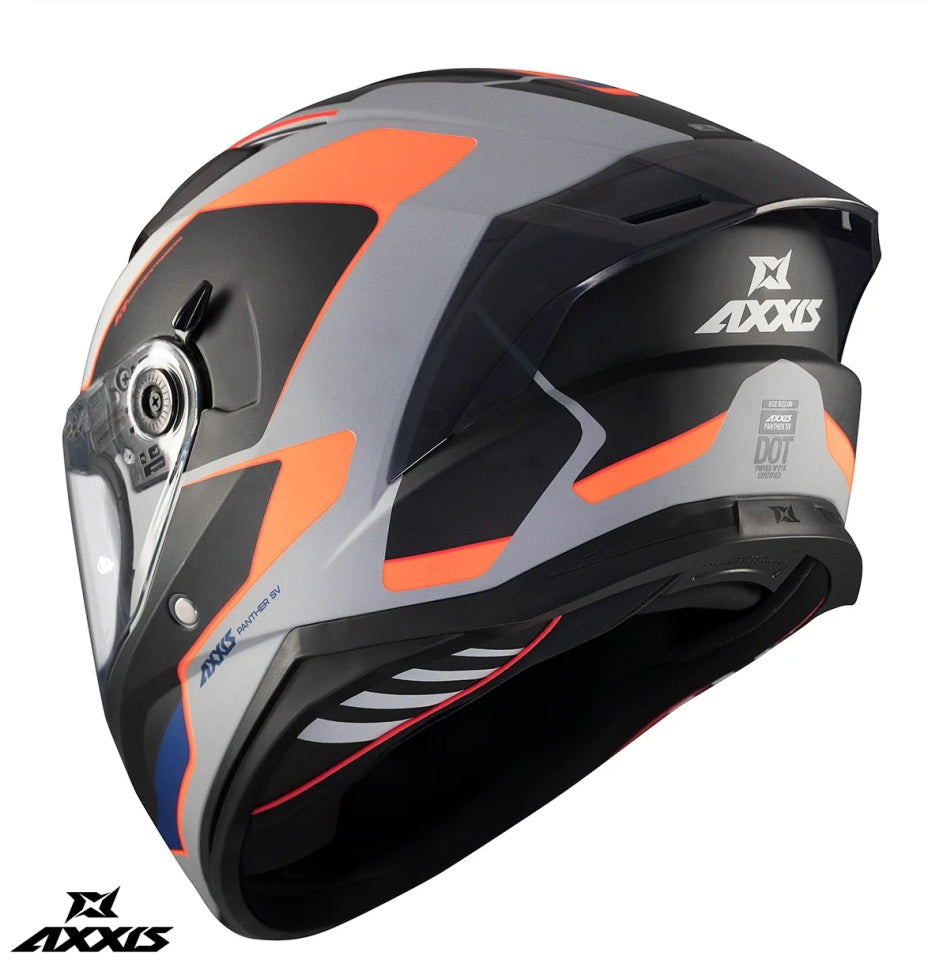 Casca integrala Axxis Panther SV Gale C4 portocaliu mat (ochelari soare integrati) - tip viziera: MT-V-31B - DKS429