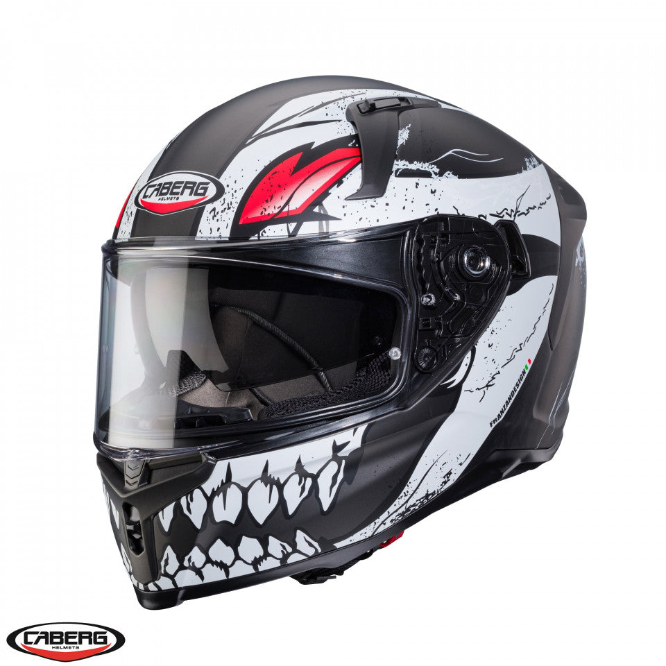 Casca integrala Caberg model Avalon X SV Punk K8 gri/alb/rosu mat Pinlock ready