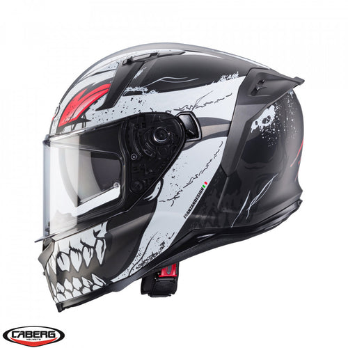 Casca integrala Caberg model Avalon X SV Punk K8 gri/alb/rosu mat Pinlock ready