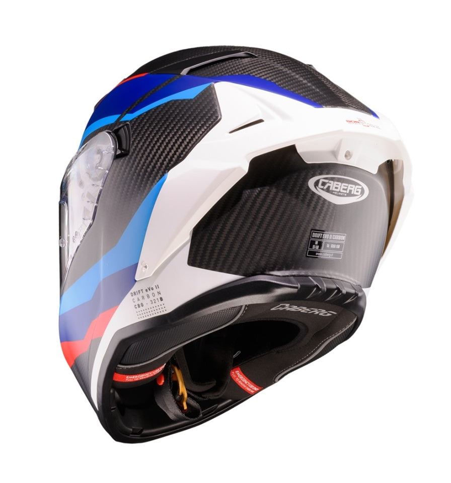 Casca integrala Caberg model Drift Evo II Carbon MSPORT S3 mat Pinlock ready - lentila Pinlock - 100% carbon