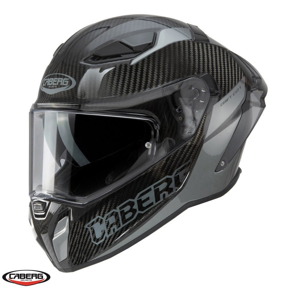 Casca integrala Caberg model Drift Evo II Carbon Nova N3 gri Pinlock ready - lentila Pinlock - 100% carbon
