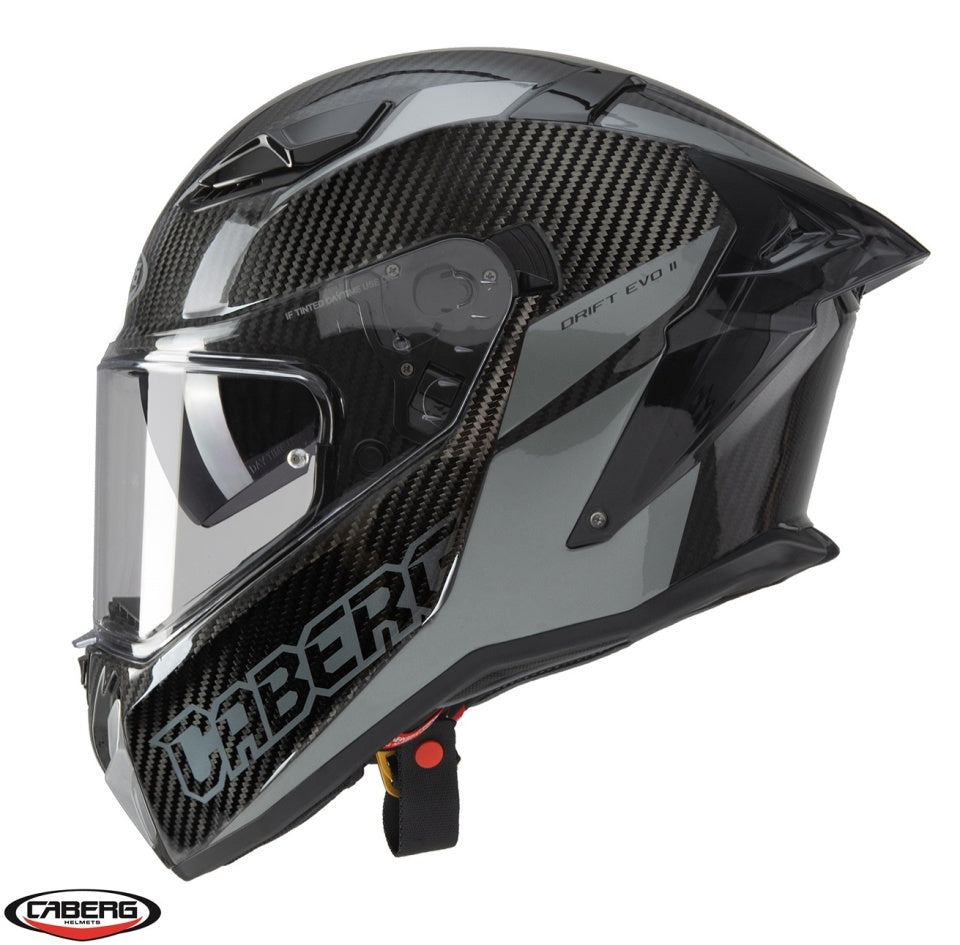 Casca integrala Caberg model Drift Evo II Carbon Nova N3 gri Pinlock ready - lentila Pinlock - 100% carbon