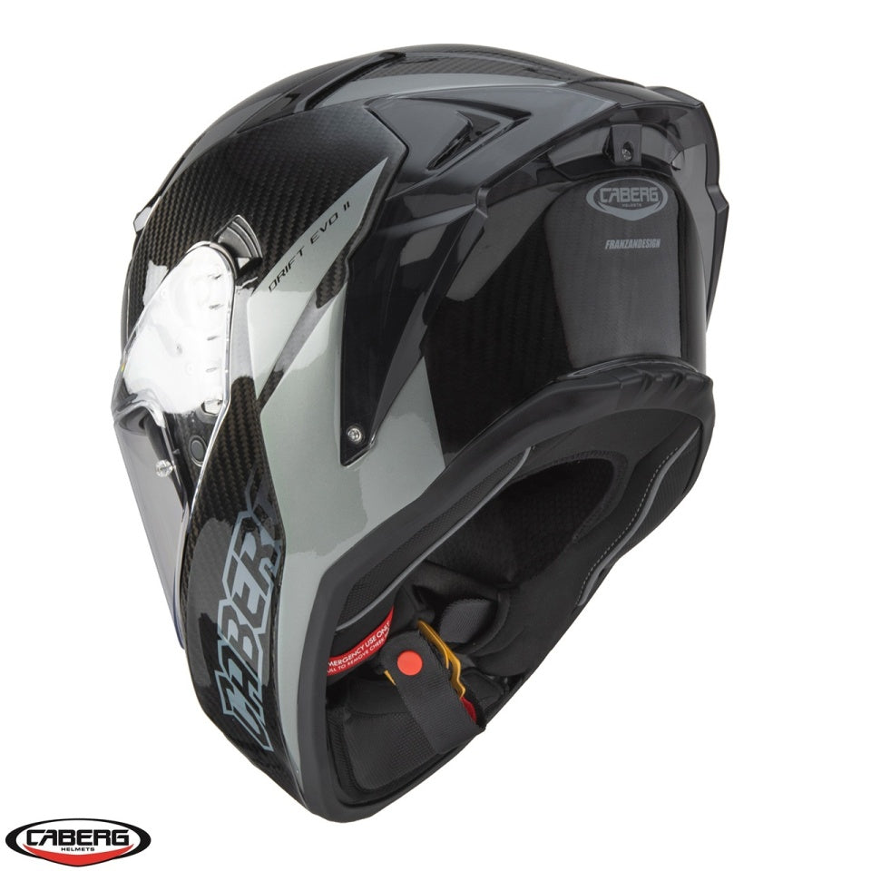 Casca integrala Caberg model Drift Evo II Carbon Nova N3 gri Pinlock ready - lentila Pinlock - 100% carbon