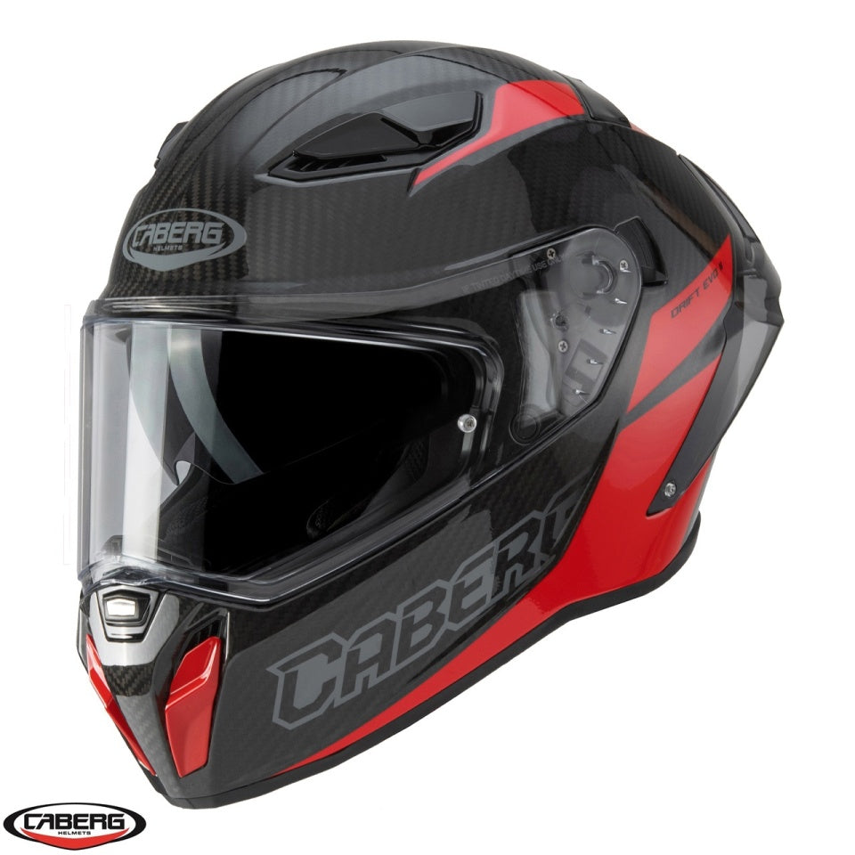 Casca integrala Caberg model Drift Evo II Carbon Nova N5 rosu Pinlock ready - lentila Pinlock - 100% carbon