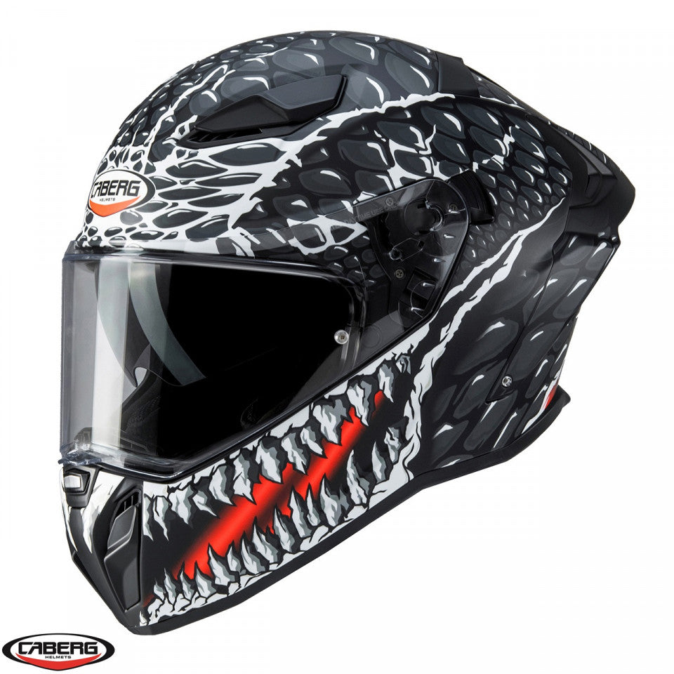Casca integrala Caberg model Drift Evo II SV Crok H9 negru/antracit/rosu fluor mat Pinlock ready - lentila Pinlock inclusa