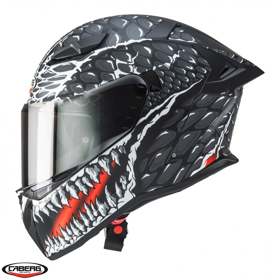 Casca integrala Caberg model Drift Evo II SV Crok H9 negru/antracit/rosu fluor mat Pinlock ready - lentila Pinlock inclusa