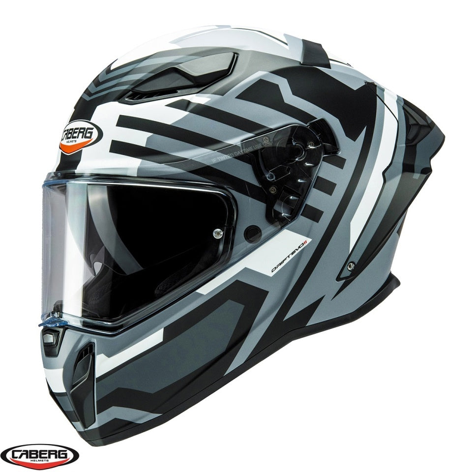 Casca integrala Caberg model Drift Evo II SV Horizon N5 gri/negru/alb mat Pinlock ready - lentila Pinlock inclusa