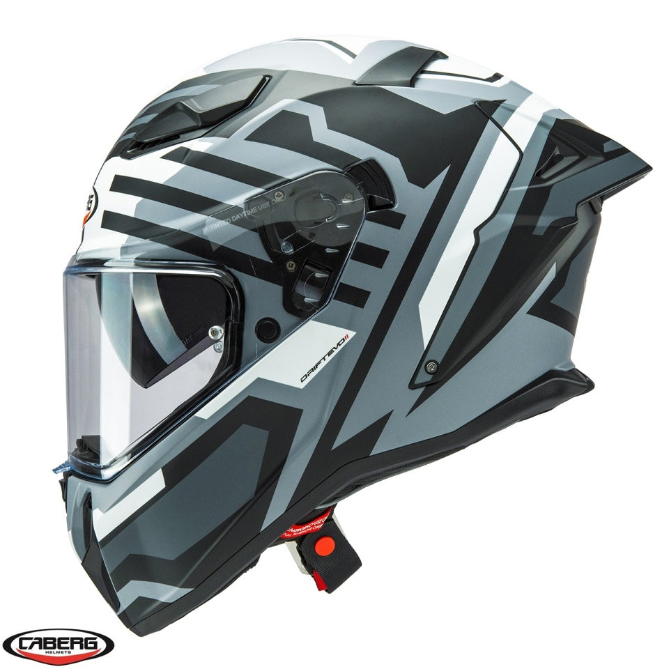 Casca integrala Caberg model Drift Evo II SV Horizon N5 gri/negru/alb mat Pinlock ready - lentila Pinlock inclusa