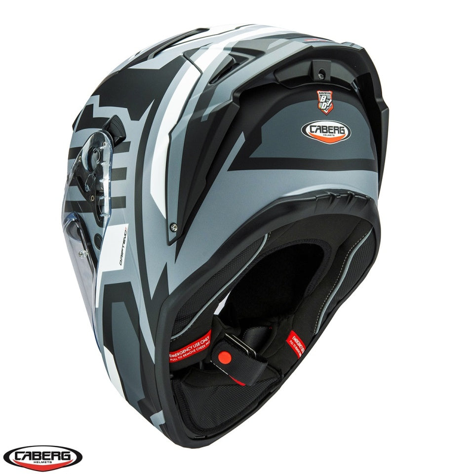 Casca integrala Caberg model Drift Evo II SV Horizon N5 gri/negru/alb mat Pinlock ready - lentila Pinlock inclusa