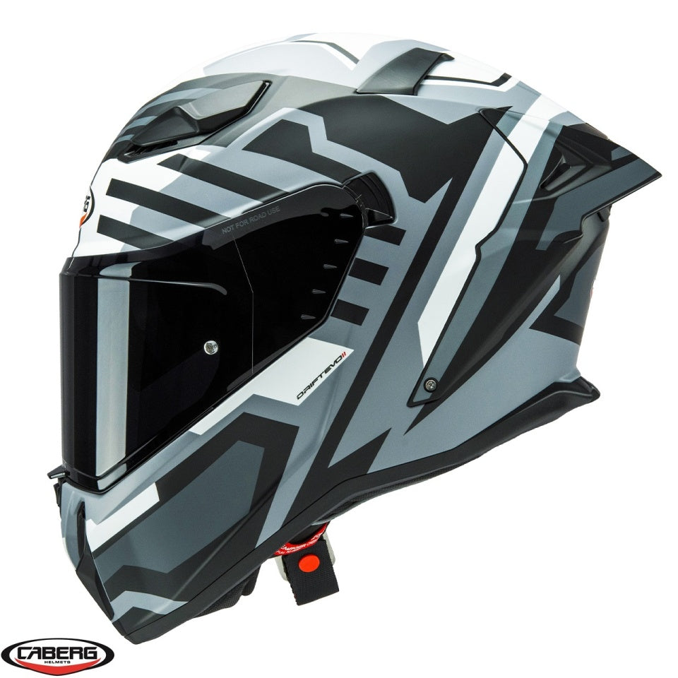Casca integrala Caberg model Drift Evo II SV Horizon N5 gri/negru/alb mat Pinlock ready - lentila Pinlock inclusa