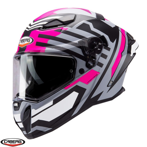 Casca integrala Caberg model Drift Evo II SV Horizon N6 gri/negru/fuchsia mat Pinlock ready - lentila Pinlock inclusa