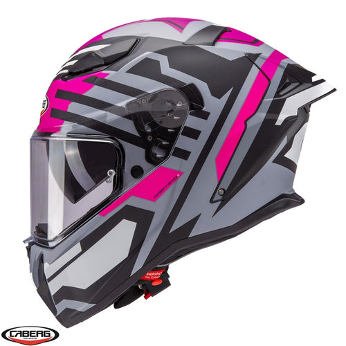 Casca integrala Caberg model Drift Evo II SV Horizon N6 gri/negru/fuchsia mat Pinlock ready - lentila Pinlock inclusa