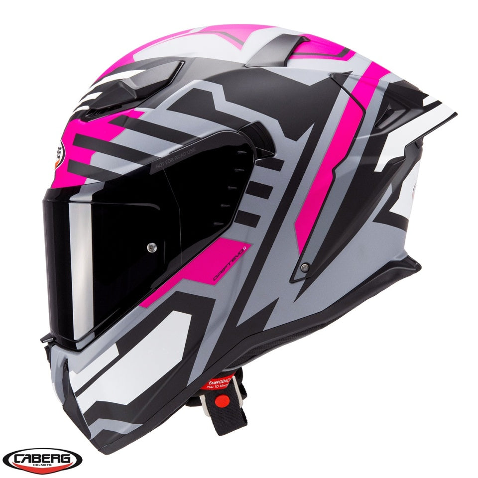 Casca integrala Caberg model Drift Evo II SV Horizon N6 gri/negru/fuchsia mat Pinlock ready - lentila Pinlock inclusa