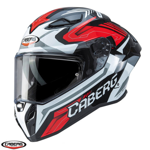 Casca integrala Caberg model Drift Evo II SV Jarama G0 negru/alb/rosu lucios Pinlock ready - lentila Pinlock inclusa