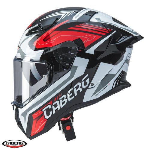 Casca integrala Caberg model Drift Evo II SV Jarama G0 negru/alb/rosu lucios Pinlock ready - lentila Pinlock inclusa