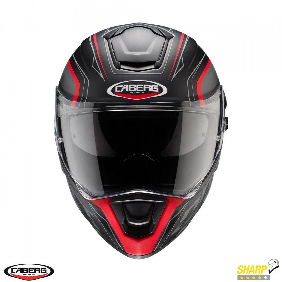 Casca integrala Caberg model Drift Evo SV Integra H9 negru antracit rosu fluor mat Pinlock ready - lentila Pinlock inclusa