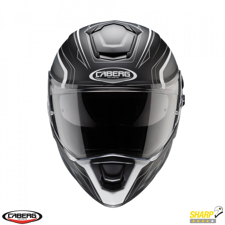 Casca integrala Caberg model Drift Evo SV Integra I0 negru/antracit/alb mat Pinlock ready - lentila Pinlock inclusa
