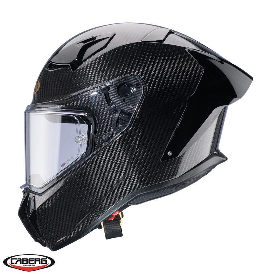 Casca integrala Caberg model GP01 Carbon Pinlock ready - 100% carbon - lentila Pinlock + viziera neagra incluse - FIM Approved