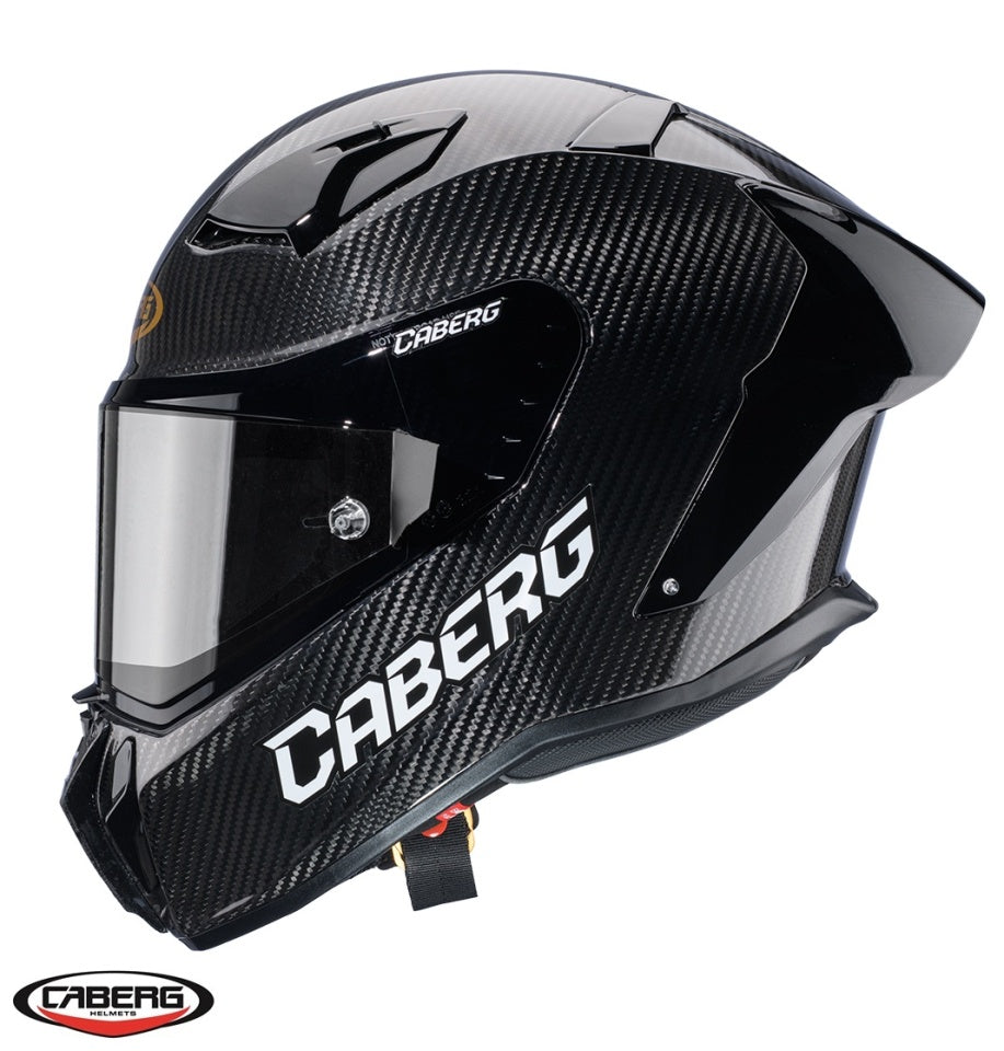 Casca integrala Caberg model GP01 Carbon Pinlock ready - 100% carbon - lentila Pinlock + viziera neagra incluse - FIM Approved