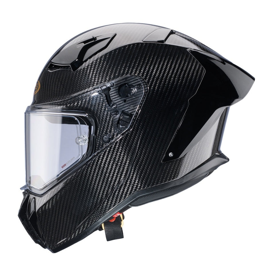 Casca integrala Caberg model GP01 Carbon Pinlock ready - 100% carbon - lentila Pinlock + viziera neagra incluse - FIM Approved