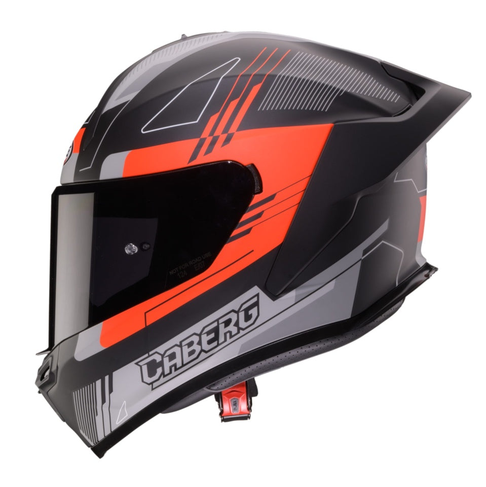 Casca integrala Caberg model Roxter Colt R9 negru/rosu/gri mat Pinlock ready