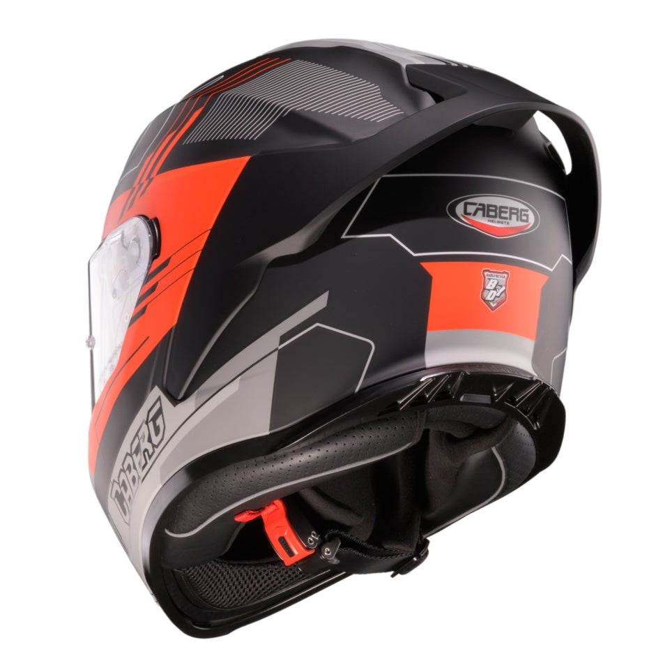 Casca integrala Caberg model Roxter Colt R9 negru/rosu/gri mat Pinlock ready