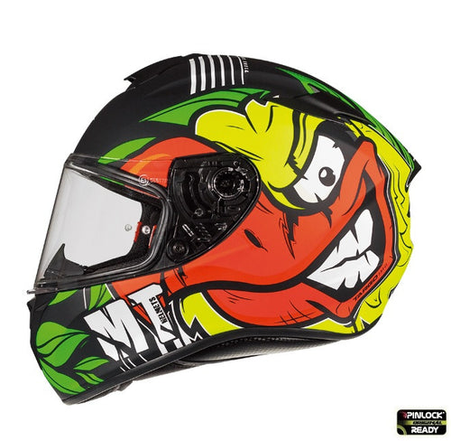 Casca integrala motociclete MT Targo Truck A2 galben fluor mat – tip MT-V-14
