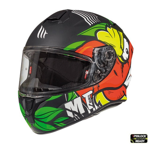 Casca integrala motociclete MT Targo Truck A2 galben fluor mat – tip MT-V-14