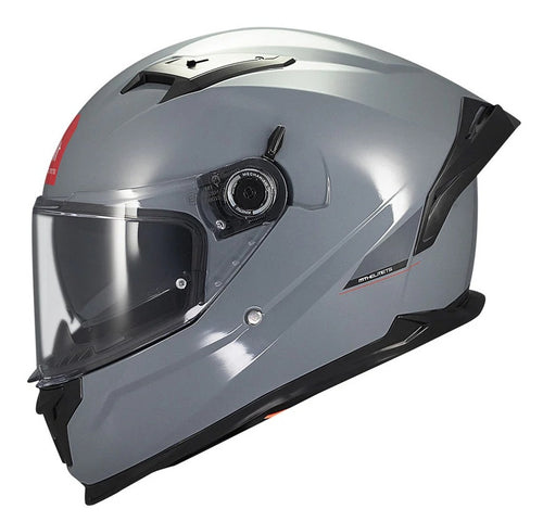 Casca integrala MT Braker SV A12 gri lucios (ochelari soare integrati) - tip viziera: MT-V-28B - DKS435