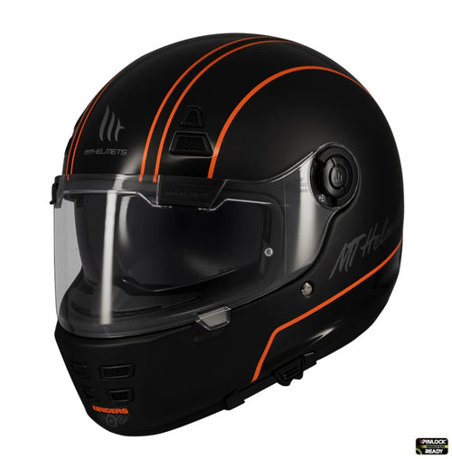 Casca integrala MT Jarama SV Wild B1 negru mat - model Retro - Cafe Racer (ochelari soare integrati) - tip viziera: MT-V-32