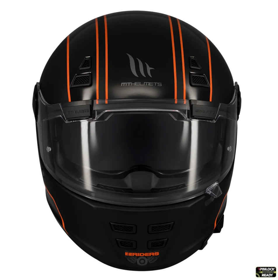 Casca integrala MT Jarama SV Wild B1 negru mat - model Retro - Cafe Racer (ochelari soare integrati) - tip viziera: MT-V-32