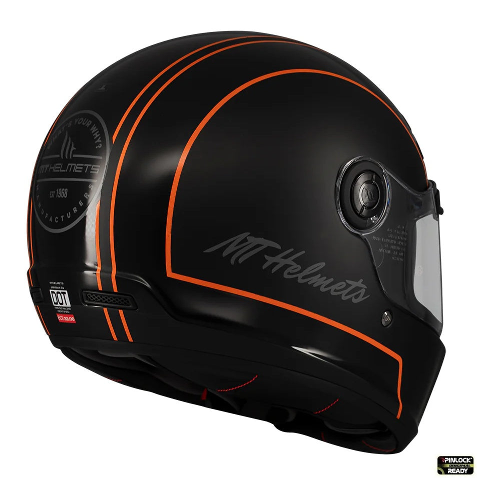 Casca integrala MT Jarama SV Wild B1 negru mat - model Retro - Cafe Racer (ochelari soare integrati) - tip viziera: MT-V-32
