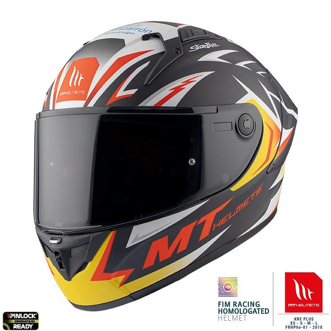 Casca integrala MT KRE+ Carbon Acosta A37 albastru inchis (negru) mat - 100% carbon - FIM approved