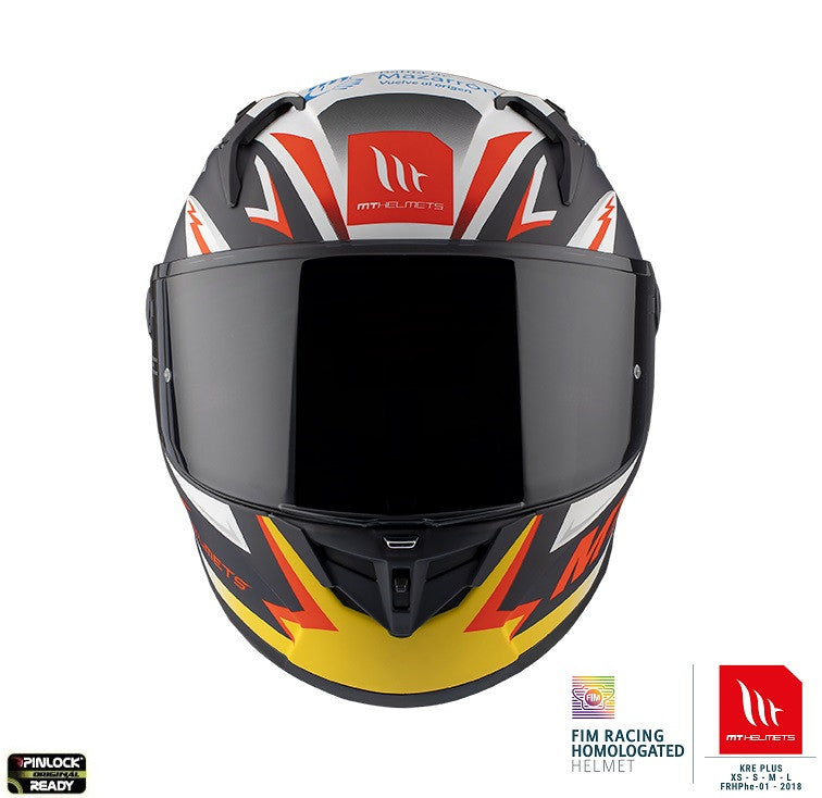 Casca integrala MT KRE+ Carbon Acosta A37 albastru inchis (negru) mat - 100% carbon - FIM approved