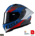 Casca integrala MT KRE+ Carbon Projectile D7 albastru lucios - 100% carbon - FIM approved