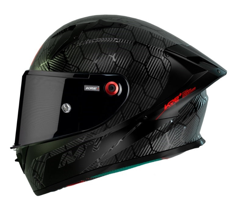 Casca integrala MT KRE+ S Carbon negru A11 negru lucios - 100% carbon - FIM approved - omologare noua ECE 22.06