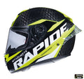 Casca integrala MT Rapide Pro Carbon Kids C3 galben lucios - 100% carbon - casca de copii