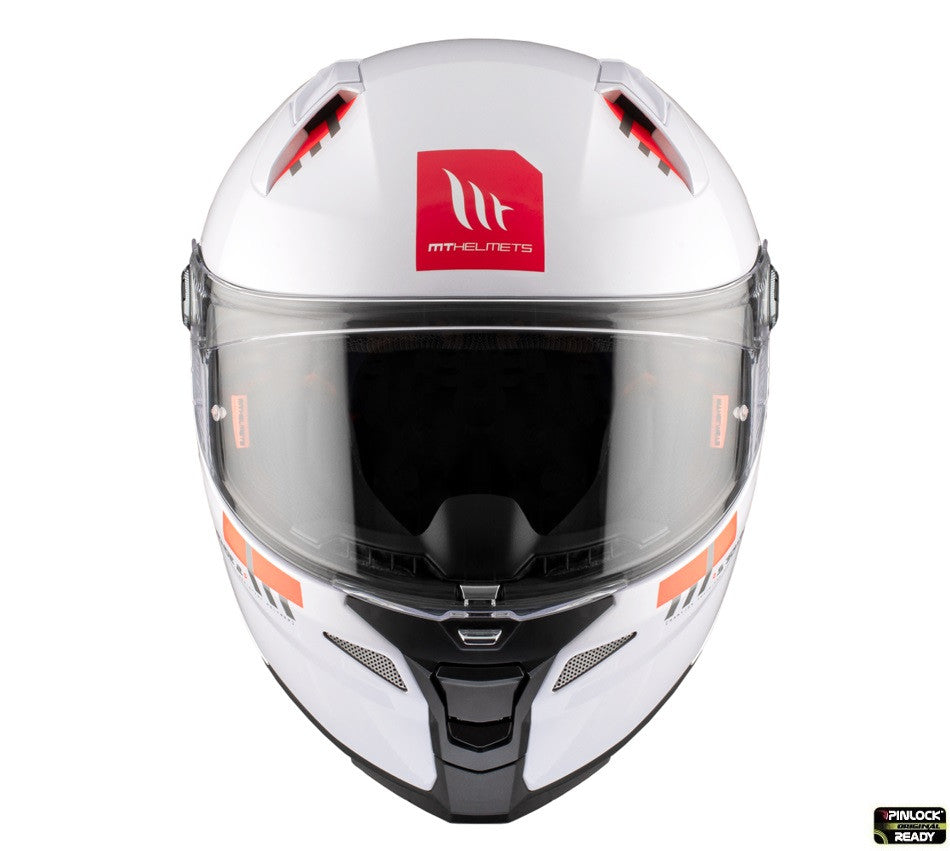 Casca integrala MT Revenge 2 S A0 alb lucios - omologare noua ECE 22.06 - tip viziera: MT-V-14B