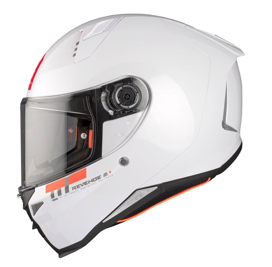 Casca integrala MT Revenge 2 S A0 alb lucios - omologare noua ECE 22.06 - tip viziera: MT-V-14B