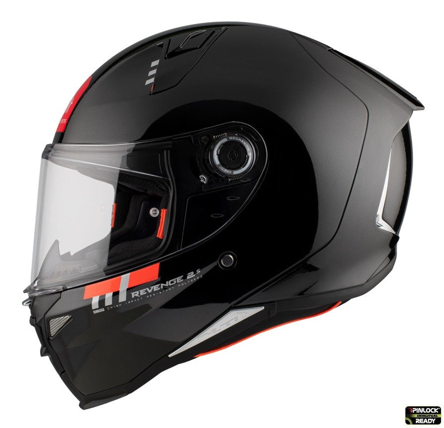 Casca integrala MT Revenge 2 S A1 negru lucios - omologare noua ECE 22.06 - tip viziera: MT-V-14B