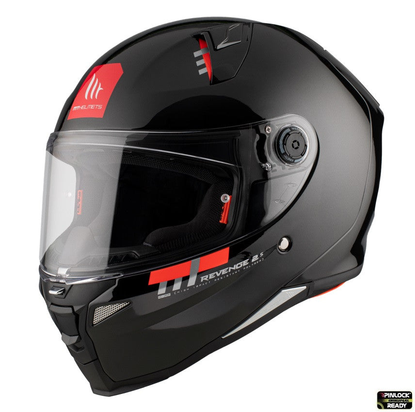 Casca integrala MT Revenge 2 S A1 negru lucios - omologare noua ECE 22.06 - tip viziera: MT-V-14B
