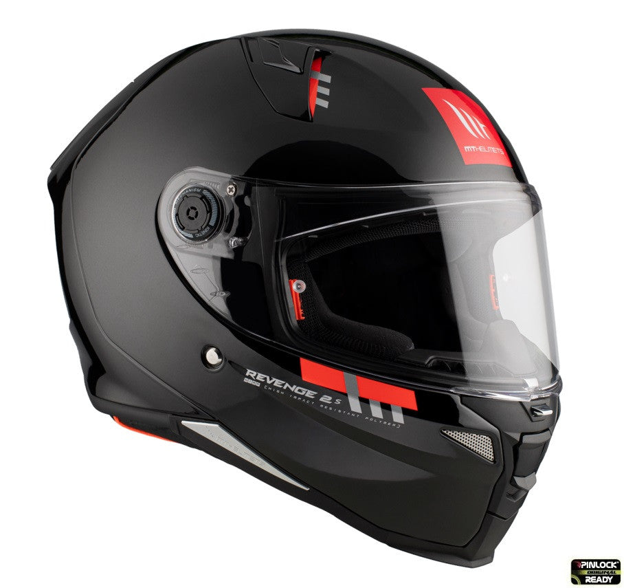 Casca integrala MT Revenge 2 S A1 negru lucios - omologare noua ECE 22.06 - tip viziera: MT-V-14B
