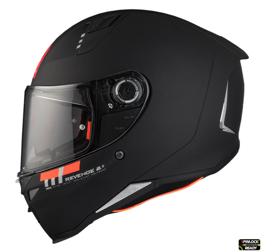 Casca integrala MT Revenge 2 S A1 negru mat - omologare noua ECE 22.06 - tip viziera: MT-V-14B