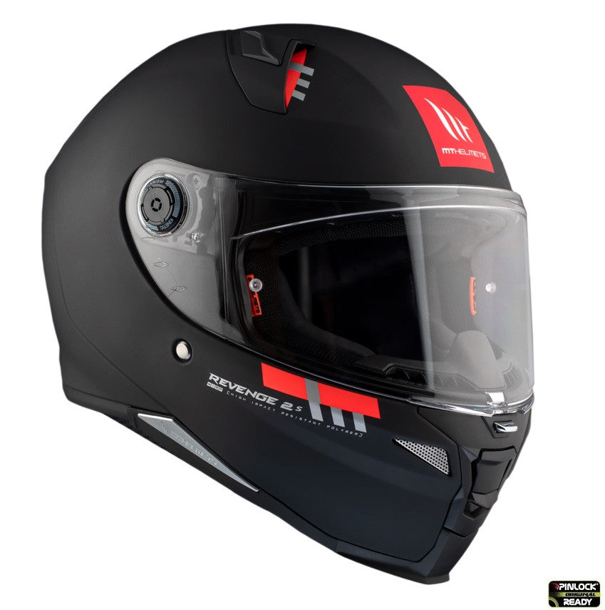 Casca integrala MT Revenge 2 S A1 negru mat - omologare noua ECE 22.06 - tip viziera: MT-V-14B