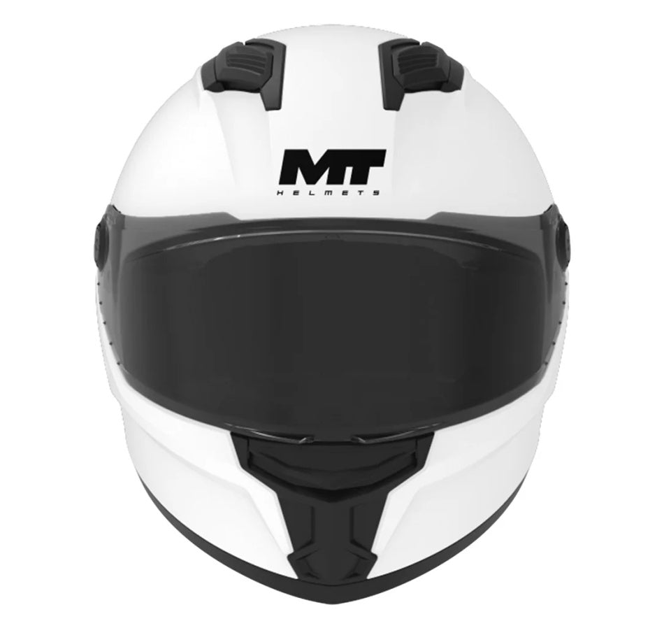 Casca integrala MT Stinger 2 Kids Pure A0 alb lucios - tip viziera: MT-V-28B - casca de copii