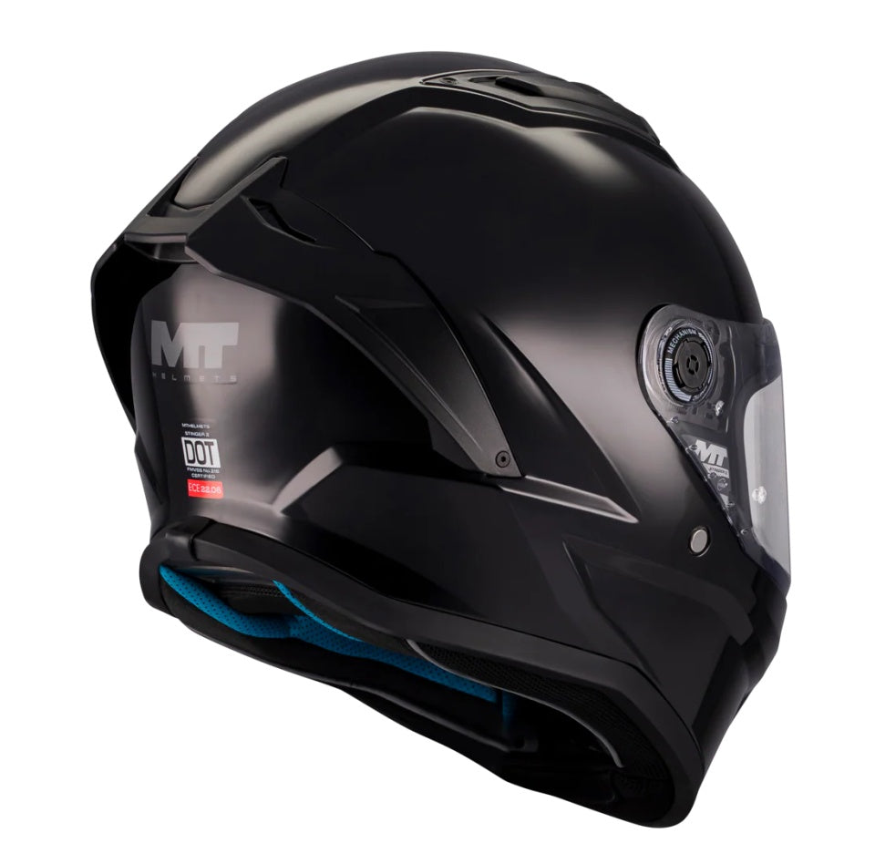 Casca integrala MT Stinger 2 Kids Pure A1 negru mat - tip viziera: MT-V-28B - casca de copii