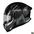 Casca integrala MT Stinger 2 Tron B12 negru/gri lucios - tip viziera: MT-V-28B